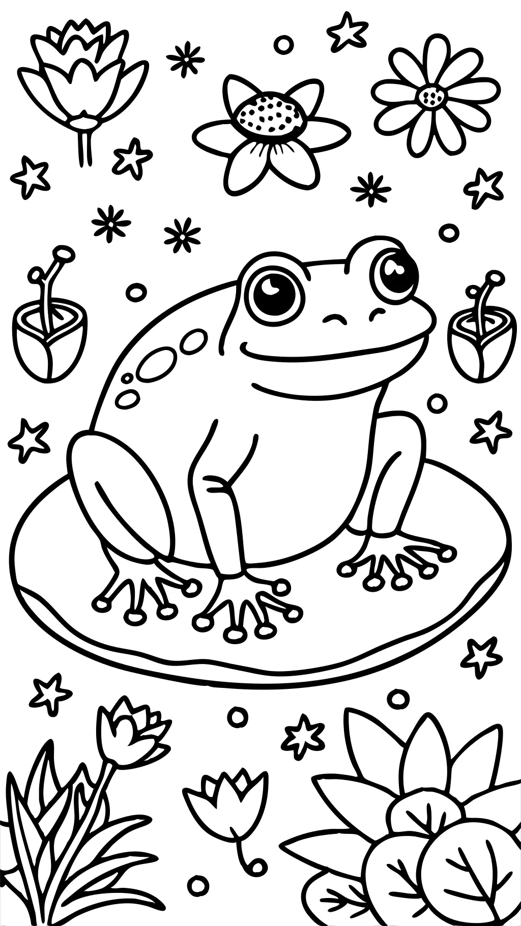 coloriages de grenouille imprimables gratuits